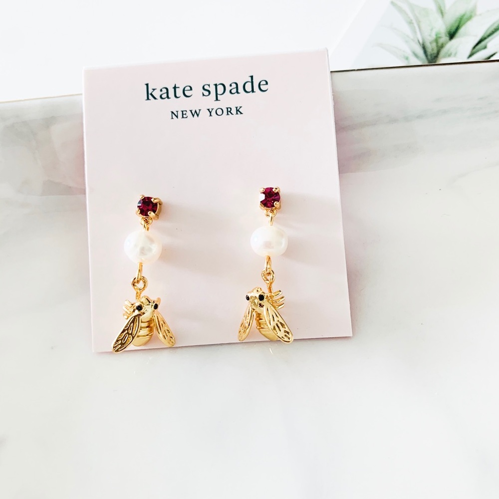 Kate Spade All Buzz Bee Drop Earrings
